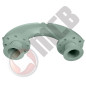 Coude remplissage silo DN80 Entre axe 410mm/180°